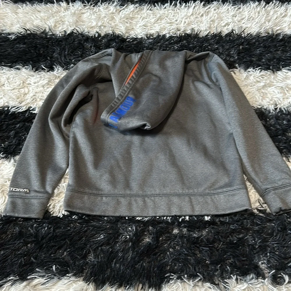 Under Armour Boys Storm Hoodie, Gray, Sz YXS